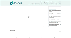 Desktop Screenshot of dhanyainfomedia.com