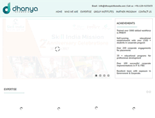 Tablet Screenshot of dhanyainfomedia.com